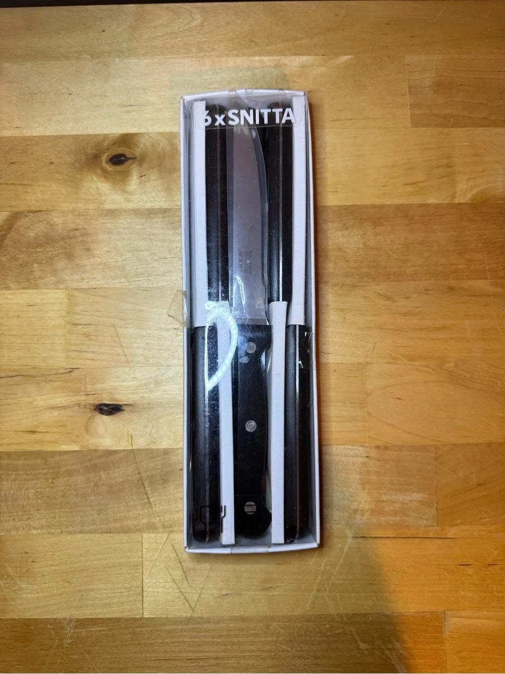 SNITTA Steak Knife Set - Black Handles - ikea